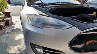 Headlight bulb replacement Tesla Model S [upl. by Dorcus]