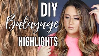 DIY Balayage Highlights at home  HAIR PAINTING TUTORIAL [upl. by Maurits]