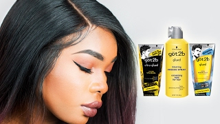 HOW TO USE GOT2B GLUED GEL FOR LACE FRONT WIGS  BeautyandMarie [upl. by Finzer]