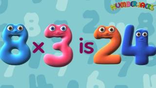 3 Times Table Song  Numberjacks [upl. by Eiten]