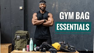 MY GYM BAG ESSENTIALS  MUST HAVES [upl. by Kelwen902]