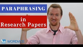 How to Paraphrase in Research Papers APA AMA [upl. by Beltran776]