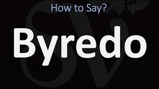 How to Pronounce Byredo CORRECTLY [upl. by Klayman]