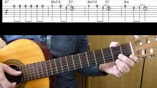 Guitar lesson  Sway  ¿Quién será  Easy Guitar melody tutorial  TAB [upl. by Nichani]