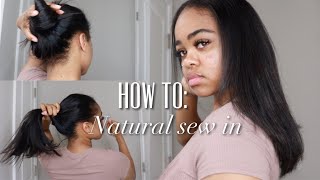 HOW TO NATURAL LOOKING SEW IN [upl. by Neron]