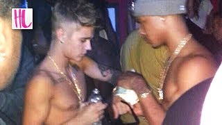 Justin Biebers wild night out [upl. by Alicia]