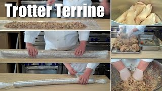 How To Make A Trotter Terrine Using Plastic Wrap Pt 1 [upl. by Jaymie]