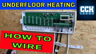 Plumbing  How To Wire Underfloor Heating  Wet Underfloor Heating [upl. by Aihtyc]