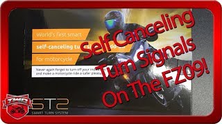 FZ09 Self Canceling Turn Signals STS Smart Turn System Install And Review [upl. by Nanyk]