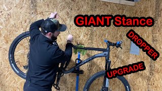 Giant Stance Dropper Cable Install [upl. by Ludwigg]