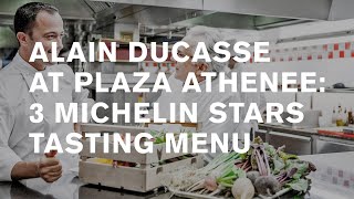 3 Michelin star restaurant Alain Ducasse au Plaza Athénée tasting Menu Paris [upl. by Tuck]