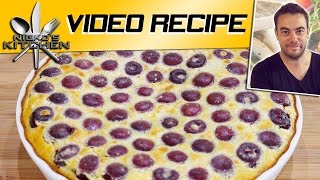 How to make Cherry Clafoutis Baked French Dessert [upl. by Gordy]