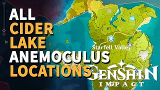 Cider Lake Anemoculus Genshin Impact All Locations [upl. by Ordisi]