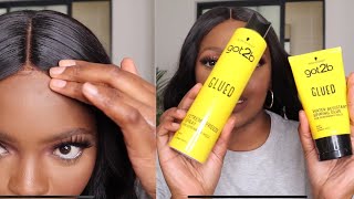 How I lay my wig with the Got2B Freeze Spray [upl. by Hgieleak769]