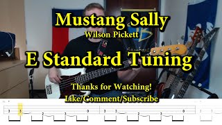 Mustang Sally  Wilson Pickett Bass Cover with Tabs [upl. by Eimmot897]