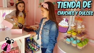 MI TIENDA DE CHUCHES Y DULCES 🍭🍬 Los juguetes de Arantxa [upl. by Haniraz]