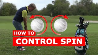 HOW TO CONTROL the SPIN of the GOLF BALL  create backspin or topspin [upl. by Alah]