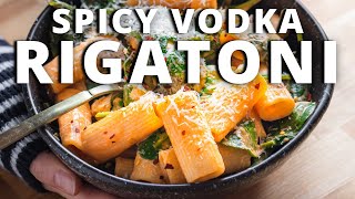 Easy Spicy Vodka Rigatoni Recipe [upl. by Olympium]