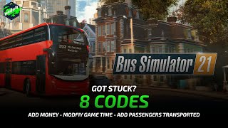 BUS SIMULATOR 21 Cheats Add Money Modify Game time   Trainer by PLITCH [upl. by Lanta]