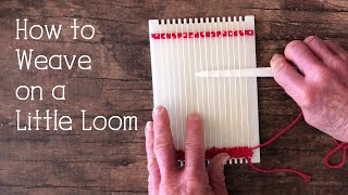 How to Begin Weaving on a Small Loom [upl. by Lower]