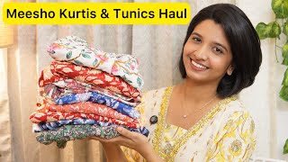 Huge Meesho Tunics amp Kurtis Haul 🌸 Affordable Collections 🌸 [upl. by Dibru169]