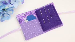 Sew a Needle Book DETAILED INSTRUCTIONS by learncreatesew [upl. by Nefen]