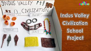 School Project on Indus Valley Civilization Harappan Civilization Project idea History Project [upl. by Kant600]