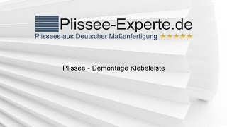 Plissee  Demontage Klebeprofil  Klebeleiste [upl. by Eelrefinnej642]