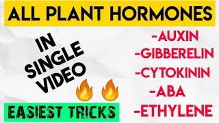 Super Trick To Learn quotALL PLANT HORMONESquot  One Shot Video  NEET [upl. by Three]