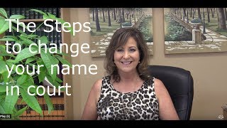 The Info needed and steps for a court to change a name [upl. by Lad91]