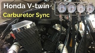 Tuning Honda Shadow Carburetors Carb Sync [upl. by Struve]