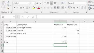 Excel Create an Income and Expenditure Spreadsheet [upl. by Lesli]