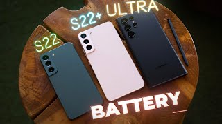 S22 Ultra vs S22 vs S22 Performance and Battery Life Comparison [upl. by Adnilema298]