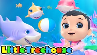 Baby Shark doo doo doo  More Nursery Rhymes amp Kids Songs by Little Treehouse [upl. by Yank]