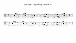 Beginner Solfege  Lesson 1 [upl. by Urbani365]