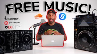 Where Do DJs Get Their Music In 2024   FREE MUSIC PACK [upl. by Nawek]