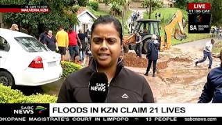 UPDATE Floods in KZN have claimed 21 lives [upl. by Animrac72]