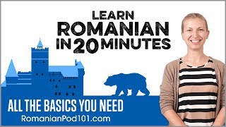 Learn Romanian in 20 Minutes  ALL the Basics You Need [upl. by Lay]