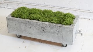 DIY Concrete Planter Episode 16 HomeMade Modern [upl. by Hum]