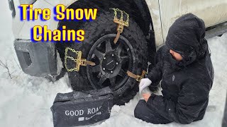 Tire Snow Chain Quick and Easy Review [upl. by Sharos]