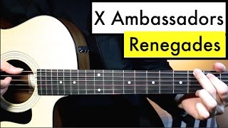 X Ambassadors  Renegades  Guitar Lesson Guitar Tutorial Easy Chord Lesson [upl. by Murage208]