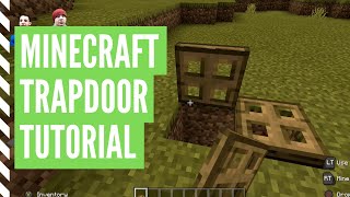 How To Make A TRAPDOOR In Minecraft And Use It [upl. by Ran]