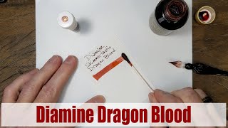 Diamine Shimmertastic Dragon Blood writing sample [upl. by Alyat]