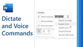 How to use Dictation and voice commands in Microsoft Word 2021 [upl. by Lledner978]