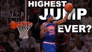 LeBron James Highest Jump EVER Gets Head Over The Rim From 01102010 [upl. by Scevor463]