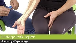 KinesiologieTape Anlage Handgelenk  PINOFIT [upl. by Mireielle]