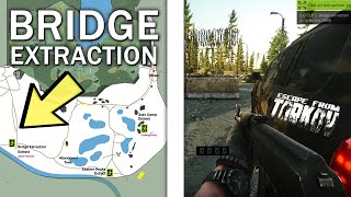 Bridge Extraction Woods Exit Location With Map  Escape From Tarkov [upl. by Imhsar]