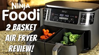 Ninja Foodi 2 Basket Air Fryer  FULL Review [upl. by Neelloc]