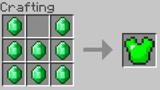 How To Craft Emerald Armor in Minecraft New Crafting Ideas [upl. by Apoor796]