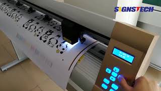 MC series CCD contour cutter plotter Softwarecutting demo [upl. by Anilram]